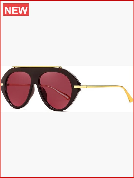 Retro Aviator Oversized Vintage Metal Sunglasses Unisex Sunglasses UV400